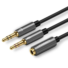 Кабель Ugreen 3.5mm Mini Jack to 2x 3.5mm Mini Jack Black (UGR233)