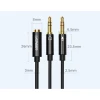 Кабель Ugreen 3.5mm Mini Jack to 2x 3.5mm Mini Jack Black (UGR233)
