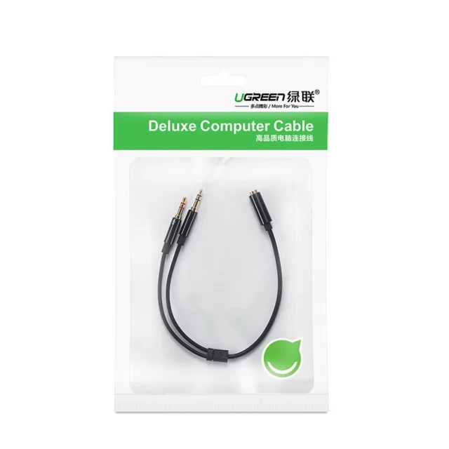 Кабель Ugreen 3.5mm Mini Jack to 2x 3.5mm Mini Jack Black (UGR233)
