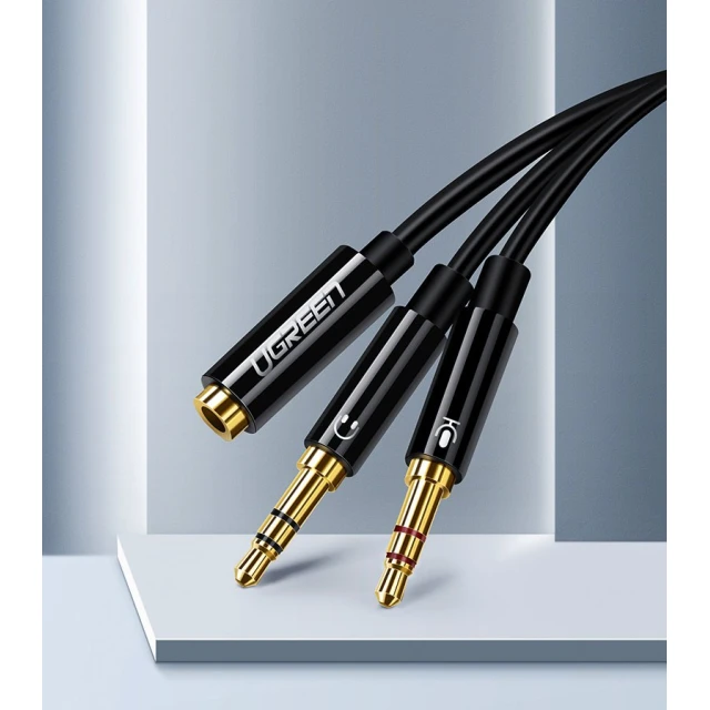 Кабель Ugreen 3.5mm Mini Jack to 2x 3.5mm Mini Jack Black (UGR233)