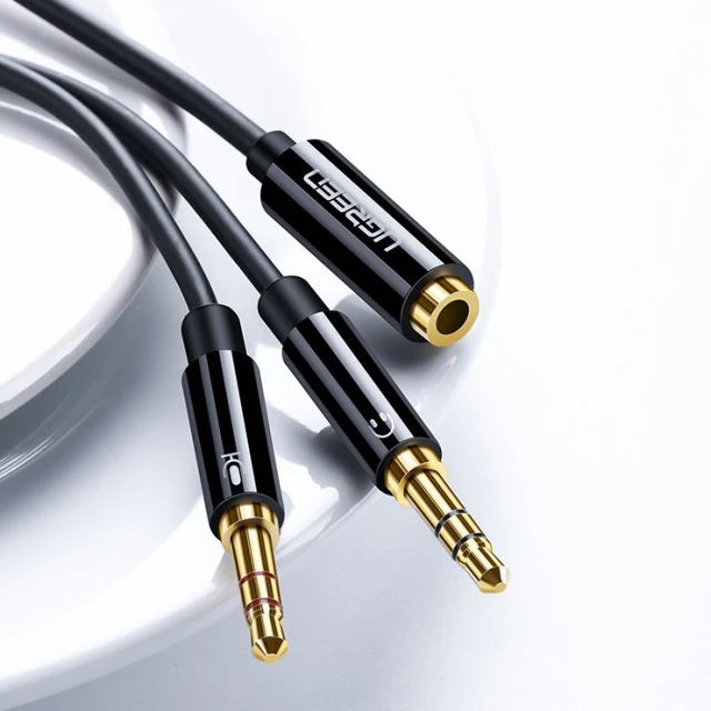 Кабель Ugreen 3.5mm Mini Jack to 2x 3.5mm Mini Jack Black (UGR233)