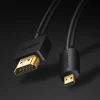 Кабель Ugreen HDMI to micro HDMI 19pin 2.0v 4K 60Hz 30AWG 1.5m Black (UGR568)
