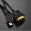 Кабель Ugreen HDMI to DVI 4K 60Hz 30AWG 1m Black (UGR195BLK)