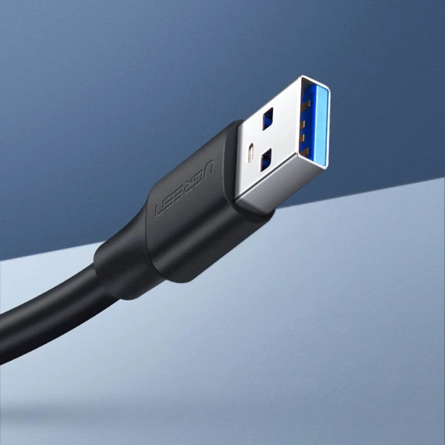 Кабель-подовжувач Ugreen USB-A to USB-A 0.5m Black (6957303831258)