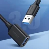 Кабель-подовжувач Ugreen USB-A to USB-A 0.5m Black (6957303831258)