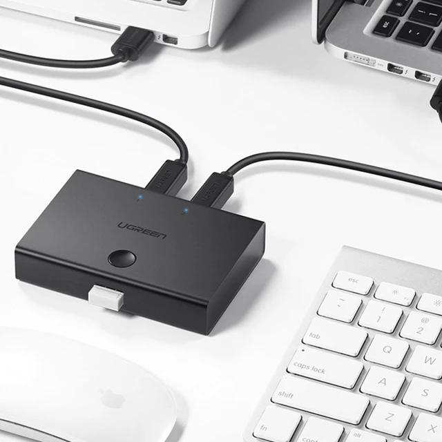 Перемикач Ugreen USB-A to 2x USB-B Black (6957303833450)