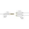 Кабель Ugreen Headphone Splitter 3.5 mm Mini Jack/AUX (Microphone + Stereo Output) 20cm Silver (6957303836192)