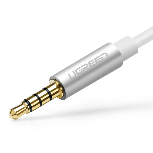 Кабель Ugreen Mini Jack 3.5mm to 2x Mini Jack 3.5mm (Microphone/Stereo Output) 0.2m Black (6957303836208)