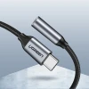 Адаптер Ugreen 3.5mm Mini Jack to USB Type-C 10cm Gray (6957303836321)
