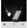 Адаптер Ugreen USB-A to 3.5mm Mini Jack 15cm Black (UGR084BLK)