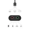Адаптер Ugreen USB-A to 3.5mm Mini Jack 15cm Black (UGR084BLK)
