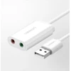 Адаптер Ugreen USB-A to 3.5mm Mini Jack 15cm Black (UGR084BLK)