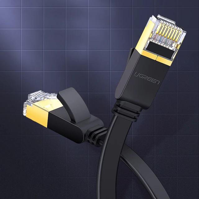 Патчкорд Ugreen Ethernet RJ45 to RJ45 10Gb/s 0.5m Black (6957303837380)