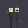 Патчкорд Ugreen Ethernet RJ45 to RJ45 10Gb/s 0.5m Black (6957303837380)