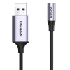 Адаптер Ugreen CM477 USB-A to AUX 3.5mm Mini Jack Grey (30757)