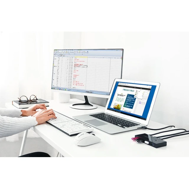 Перемикач Ugreen HUB Switch 4x USB-A 3.2 Gen 1 Black (UGR281)