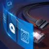 Кабель Ugreen SATA 3.0 0.5m Black (6957303837960)