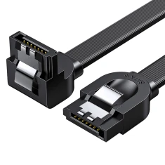 Кабель Ugreen Angled SATA 3.0 0.5m Black (6957303837977)