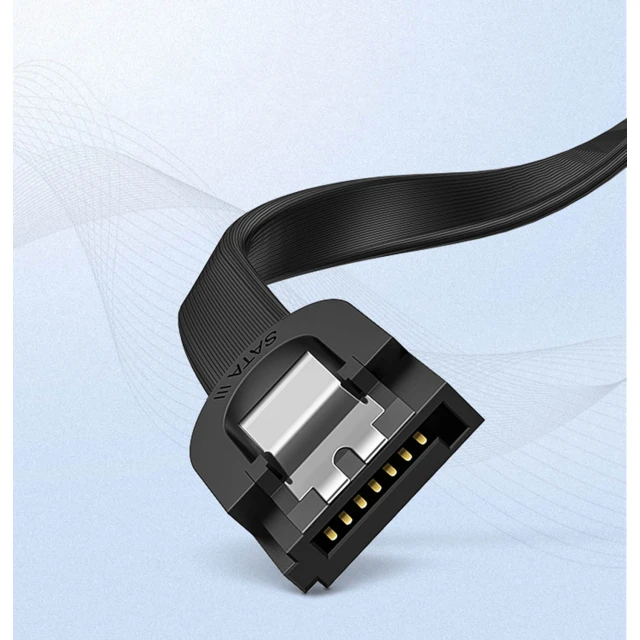 Кабель Ugreen Angled SATA 3.0 0.5m Black (6957303837977)