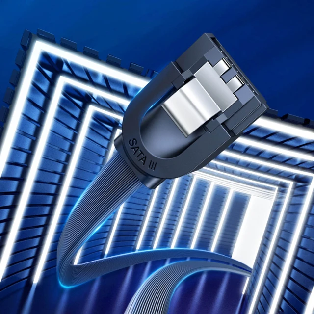 Кабель Ugreen Angled SATA 3.0 0.5m Black (6957303837977)