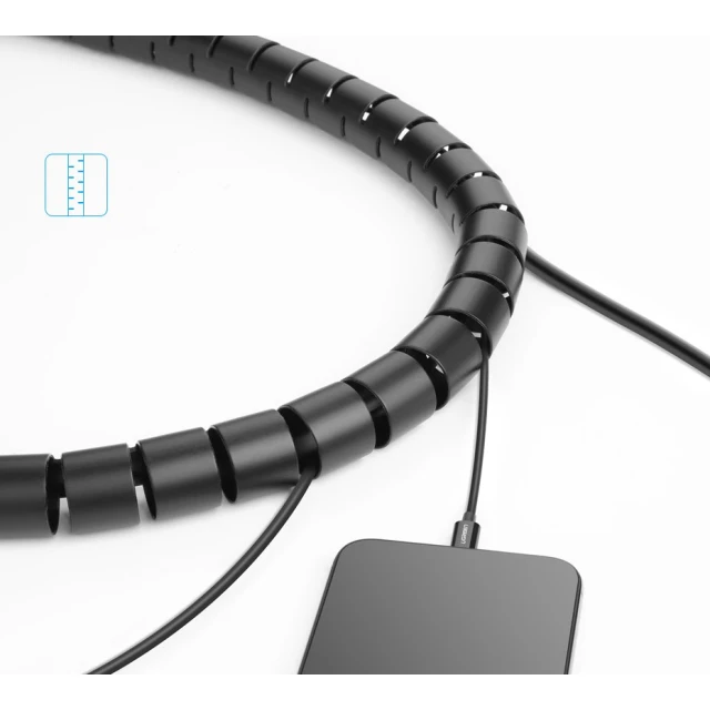 Кабельний органайзер Ugreen Mask Cable Organizer 3m Black (UGR458BLK)