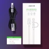 Кабель Ugreen 2-in-1 USB-A/micro USB/USB Type-C 2.4A 1m Black (UGR243BLKGRY)