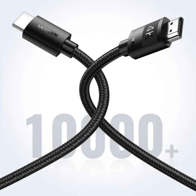 Кабель Ugreen HDMI 2.0 to HDMI 2.0 4K 1m Black (UGR1072BLK)