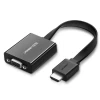 Адаптер Ugreen HDMI to VGA micro USB/Audio Mini Jack 3.5mm Black (UGR377BLK)