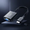 Адаптер Ugreen HDMI to VGA micro USB/Audio Mini Jack 3.5mm Black (UGR377BLK)