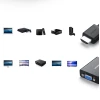 Адаптер Ugreen HDMI to VGA micro USB/Audio Mini Jack 3.5mm Black (UGR377BLK)