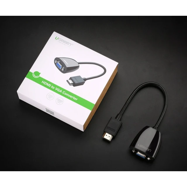 Адаптер Ugreen HDMI (Male) to VGA (Female) FHD Black (UGR611BLK)