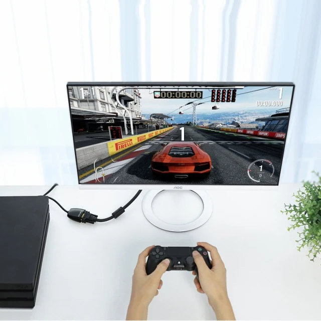Адаптер Ugreen HDMI (Male) to VGA (Female) FHD Black (UGR611BLK)