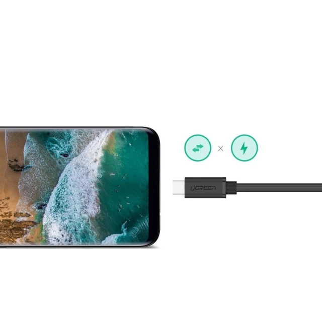 Кабель Ugreen USB Type-C to USB Type-C 0.5m Black (UGR287BLK)