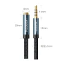 Адаптер Ugreen Mini Jack 3.5mm 1m Blue (6957303846733)