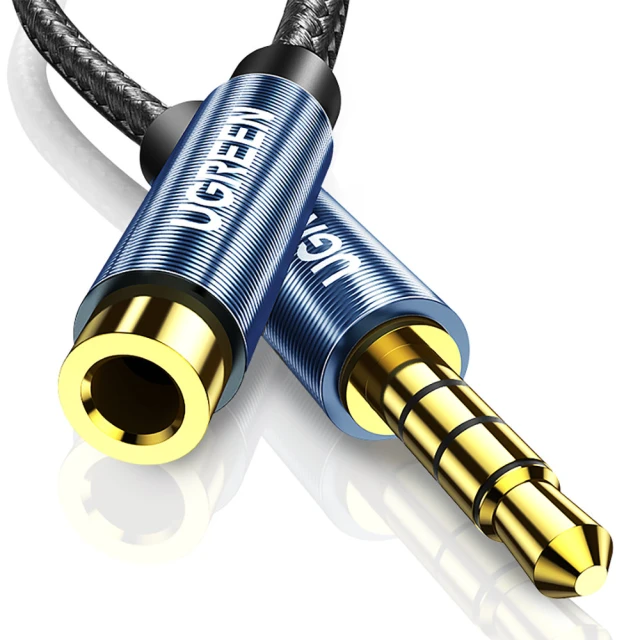 Адаптер Ugreen Mini Jack 3.5mm 1m Blue (6957303846733)