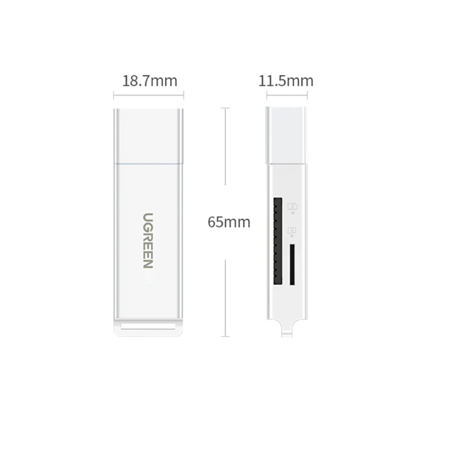 Кардридер Ugreen TF/SD to USB-A 3.0 Black (UGR530BLK)