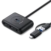 USB-хаб Ugreen 4-in-1 USB-C/USB-A to 4x USB-A 1m Black (6957303848508)