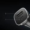 Автомобільний зарядний пристрій Ugreen USB-A/USB-C 30W Grey (6957303848584)