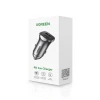 Автомобільний зарядний пристрій Ugreen USB-A/USB-C 30W Grey (6957303848584)