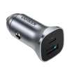 Автомобільний зарядний пристрій Ugreen USB-A/USB-C 30W Grey (6957303848584)