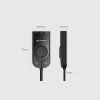 Адаптер Ugreen USB-A to 3.5mm Mini Jack with Volume Control 15cm Black (UGR084BLK)