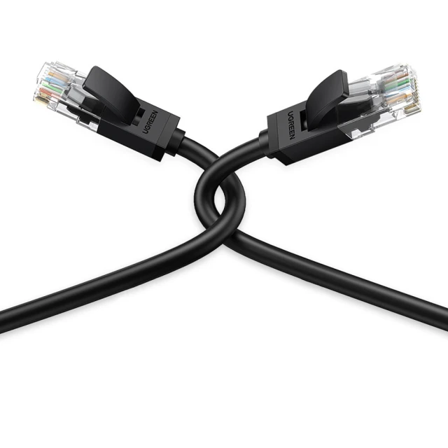Кабель Ugreen LAN Ethernet Cat.6 2m Black (6957303851744)