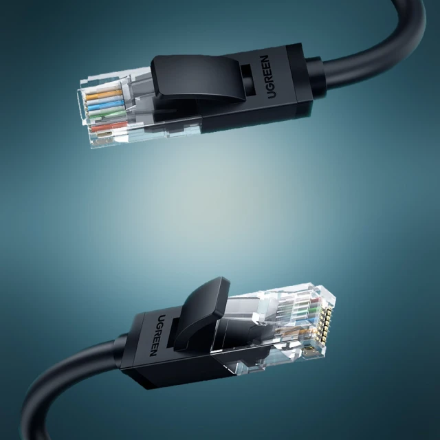 Кабель Ugreen LAN Ethernet Cat.6 15m Black (UGR430BLK)