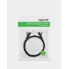 Патчкорд Ugreen RJ45 Cat 6 UTP 1000Mbps 0.5m Black (UGR253BLK)