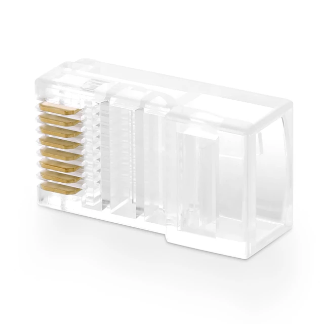 Наконечники Ugreen RJ45 8P8C UTP Cat.5 | Cat.5e Transparent (100 Pack) (50246-ugreen)