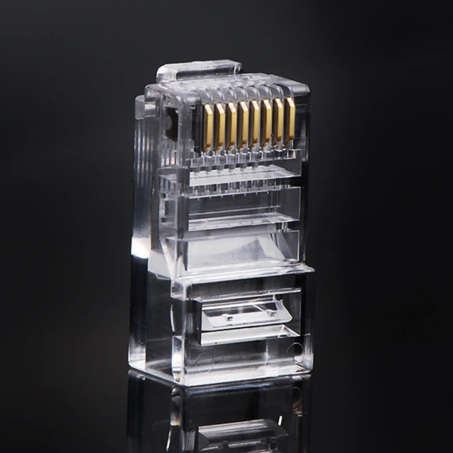Наконечники Ugreen RJ45 8P8C UTP Cat.5 | Cat.5e Transparent (100 Pack) (50246-ugreen)