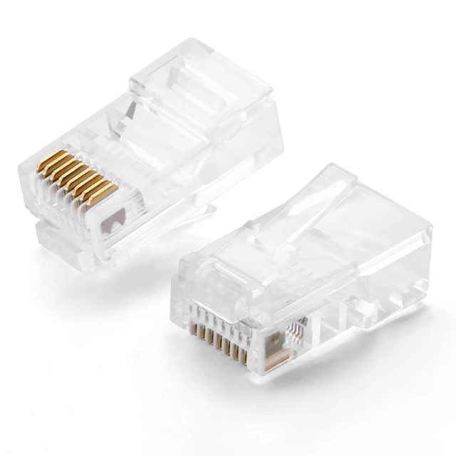 Наконечники Ugreen RJ45 8P8C UTP Cat.5 | Cat.5e Transparent (100 Pack) (50246-ugreen)