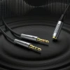 Кабель Ugreen AUX Splitter Cable 3.5mm Mini Jack to 2x 3.5mm Mini Jack Silver (6957303852550)