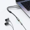 Кабель Ugreen AUX Splitter Cable 3.5mm Mini Jack to 2x 3.5mm Mini Jack Silver (6957303852550)