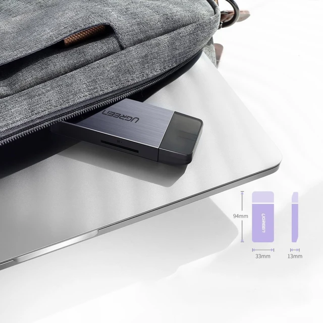Адаптер Ugreen SD/micro SD/CF/MS Card Reader for USB-А Gray (UGR324SLV)